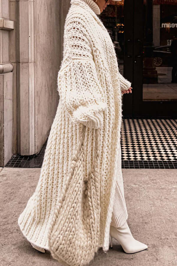 Beatrice - Long Chunky Knit Cardigan