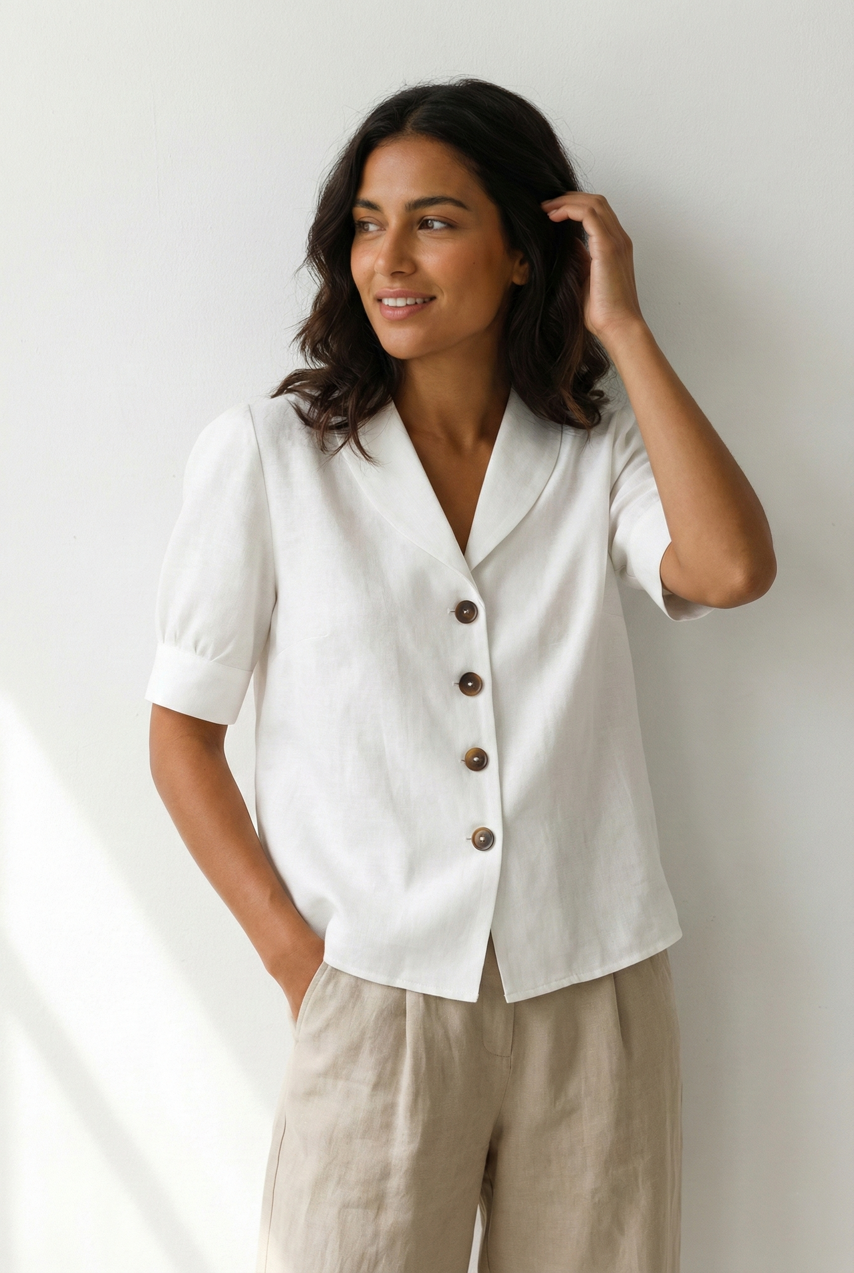 Women's Cotton-Linen T-Shirt