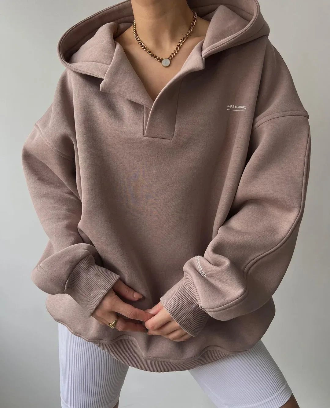 Women’s Margot Minimalist Collar Hoodie