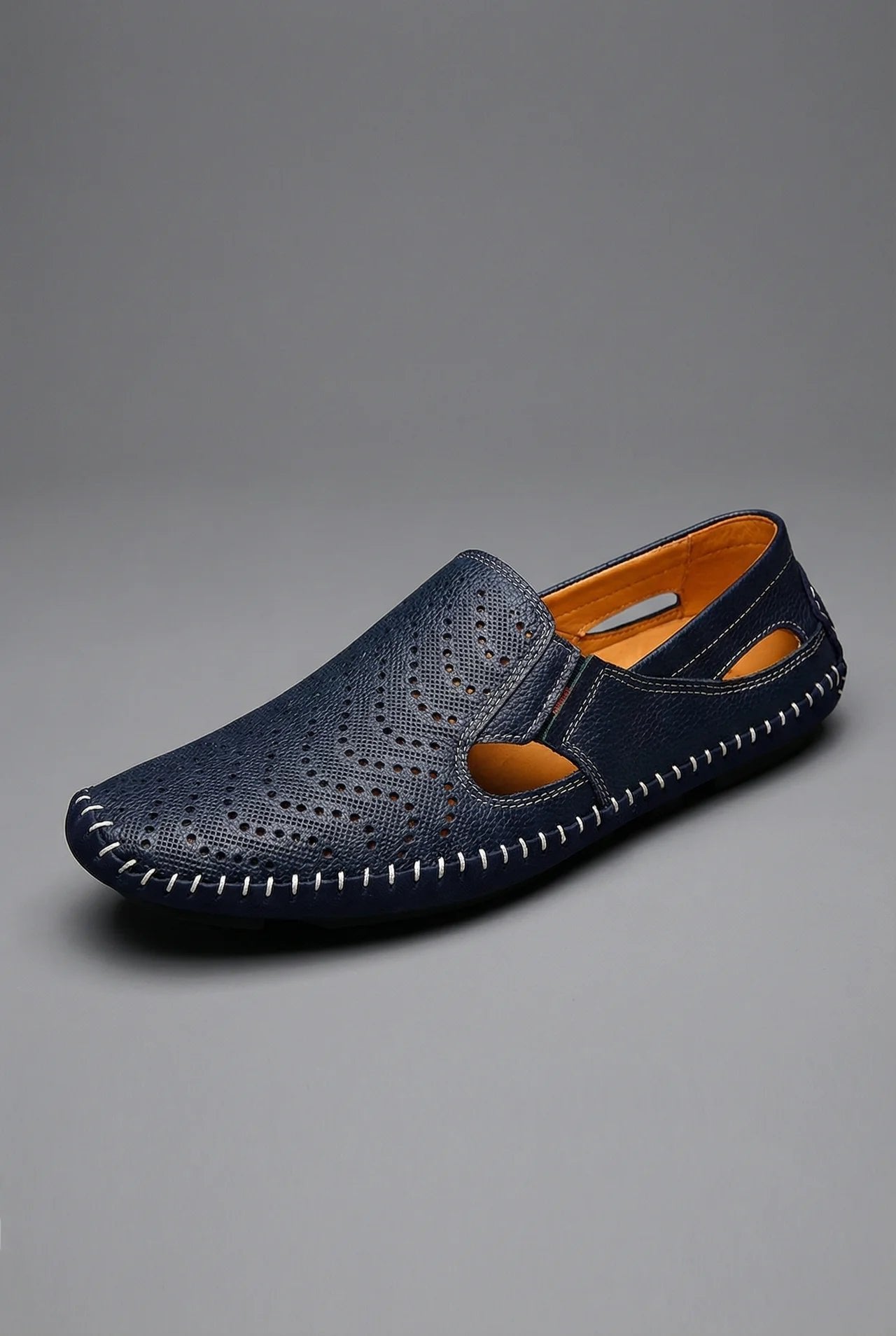 Men's Perforated Slip-On Breathable Summer Loafers