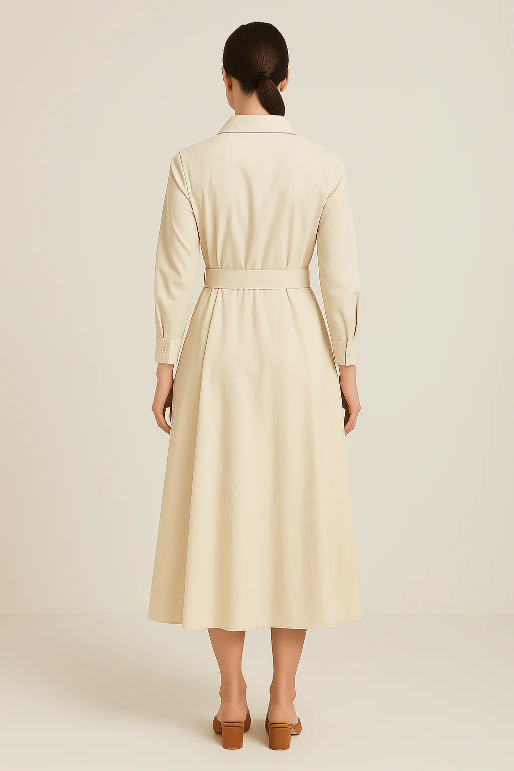 Women’s Cotton-Style Shirt Dress