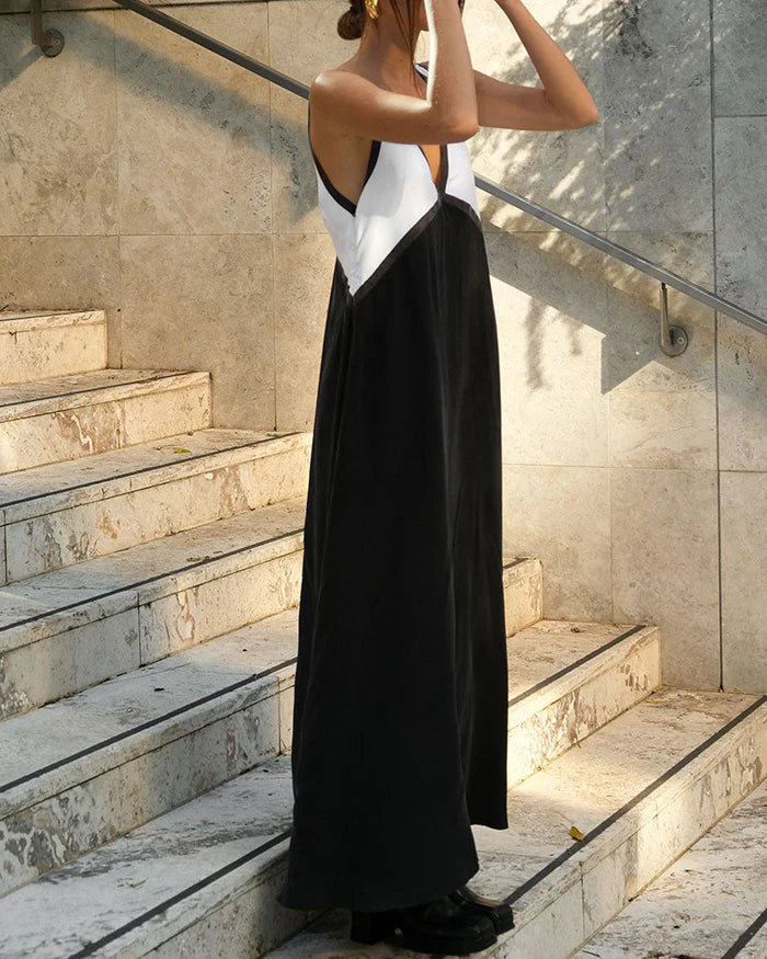 Molly - Chic Colorblock Midi Dress