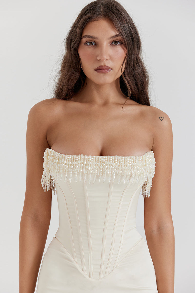 Celine - Vintage Strapless Dress
