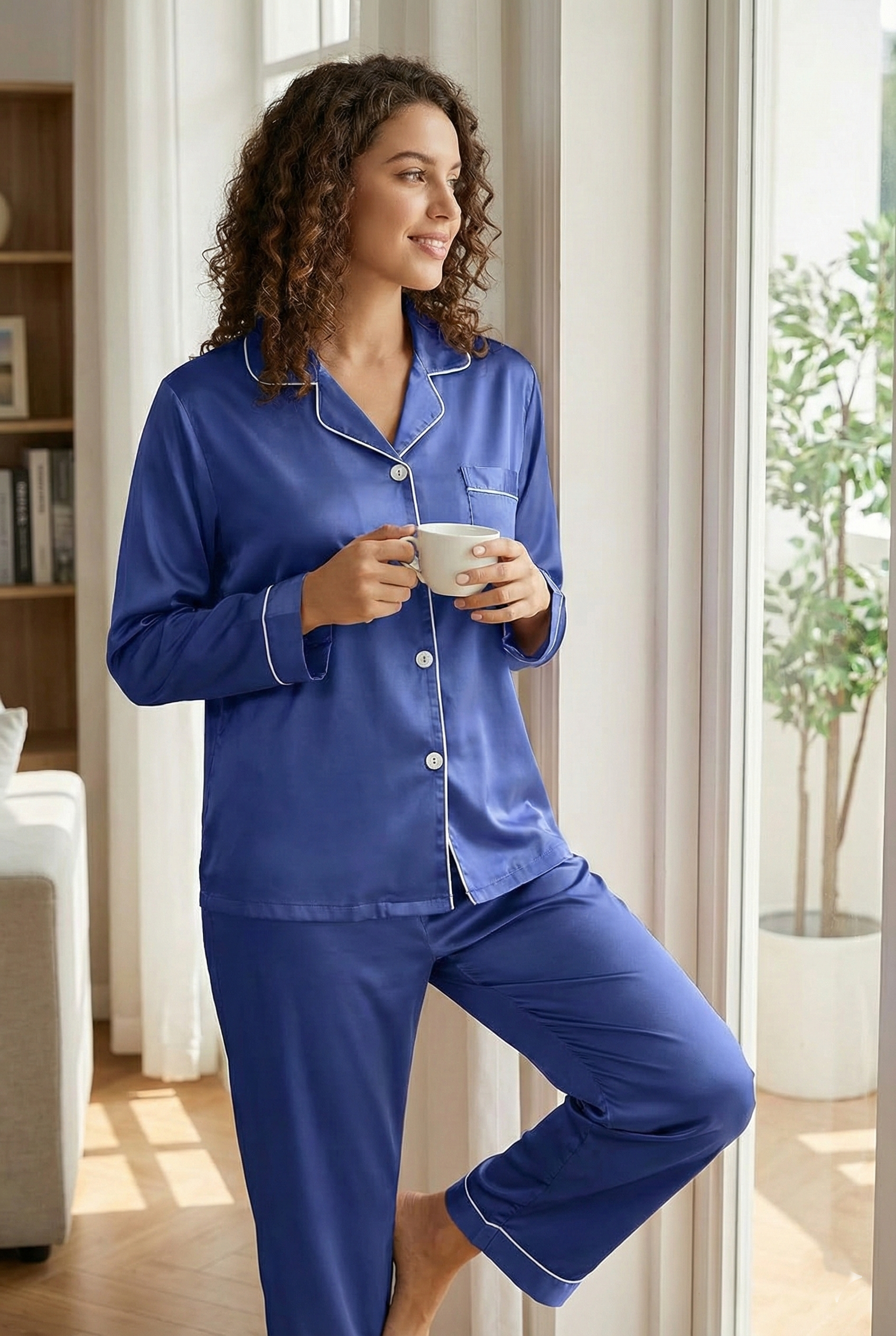Women’s Button-Down Pajama Set