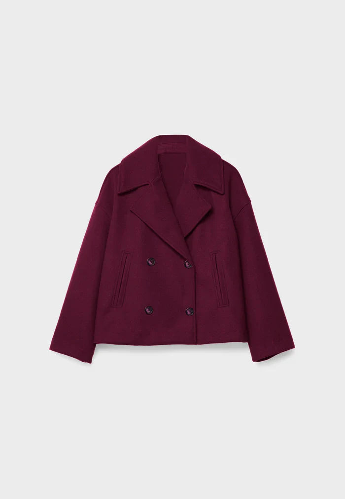 Women’s Double-Breasted Short Coat | Classic Tailored Outerwear
