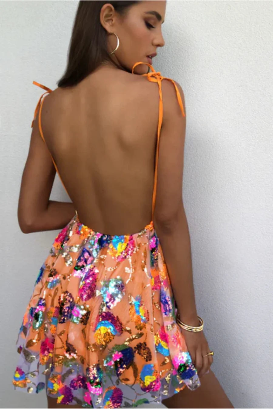 Ruby - Tropical Print Mini Dress