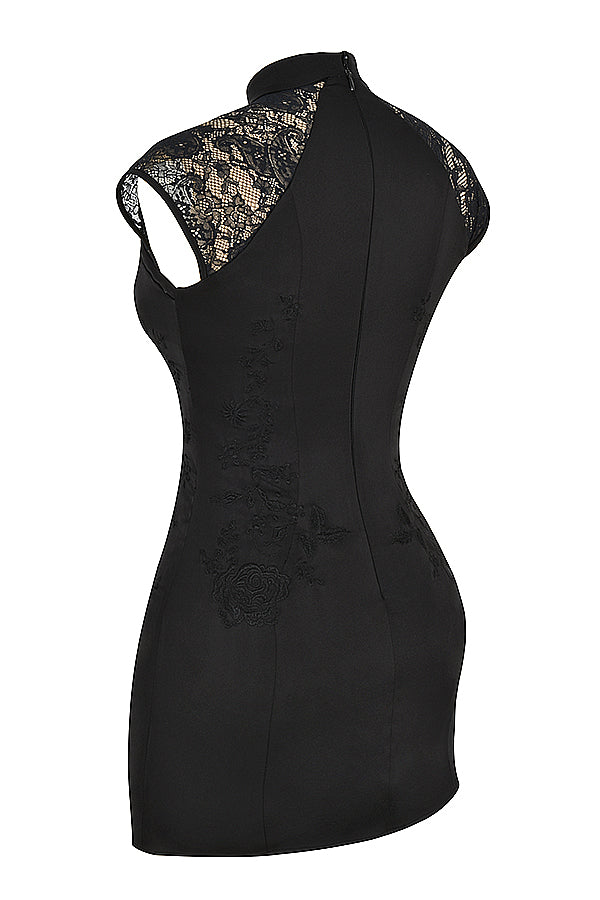 Midnight Magnolia Mini Dress