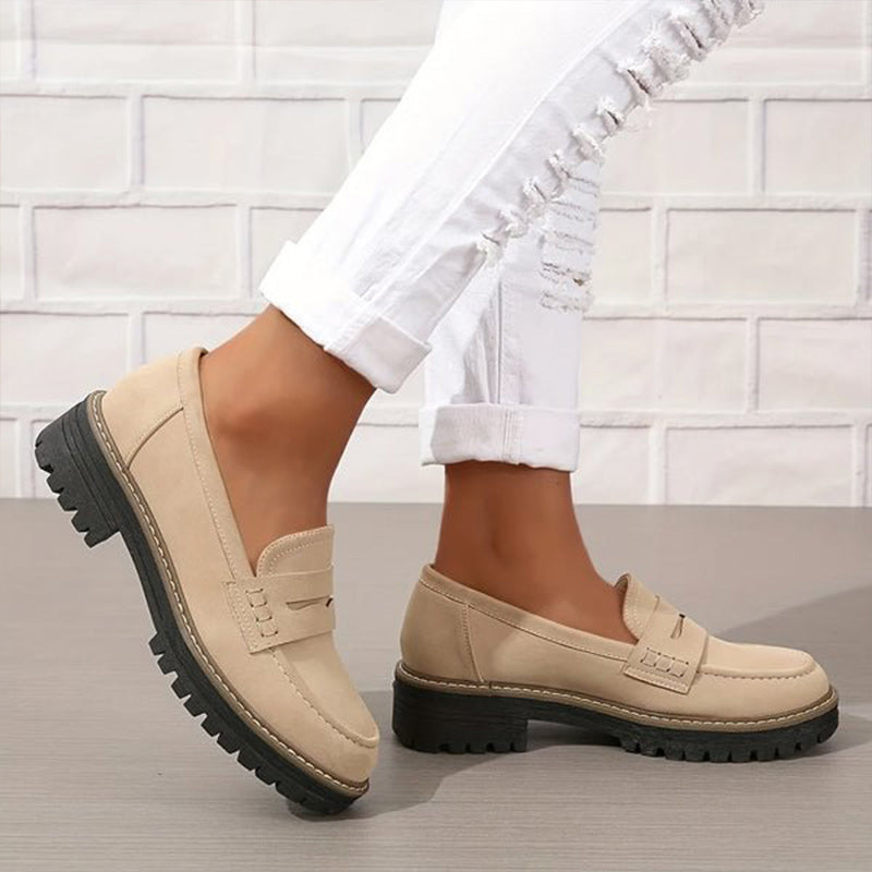 Clara - Platform Penny Loafers