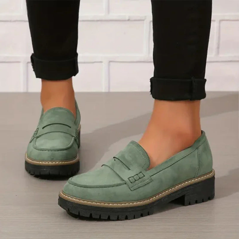 Clara - Platform Penny Loafers