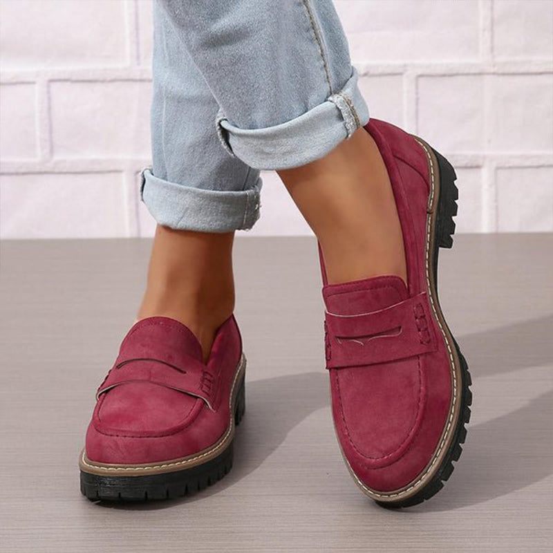 Clara - Platform Penny Loafers