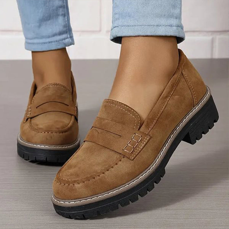 Clara - Platform Penny Loafers