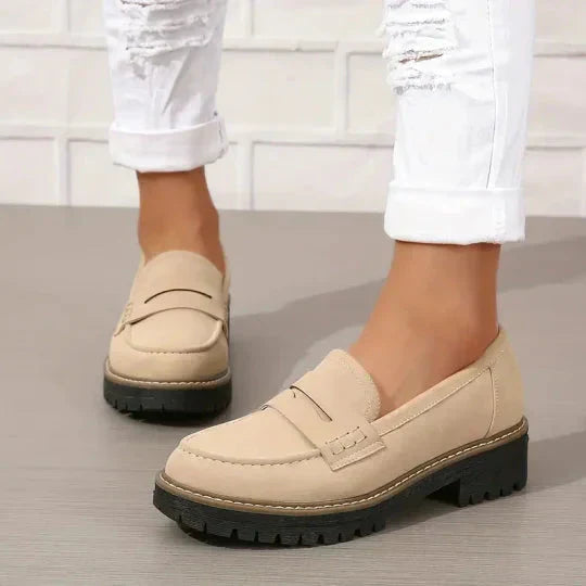 Clara - Platform Penny Loafers