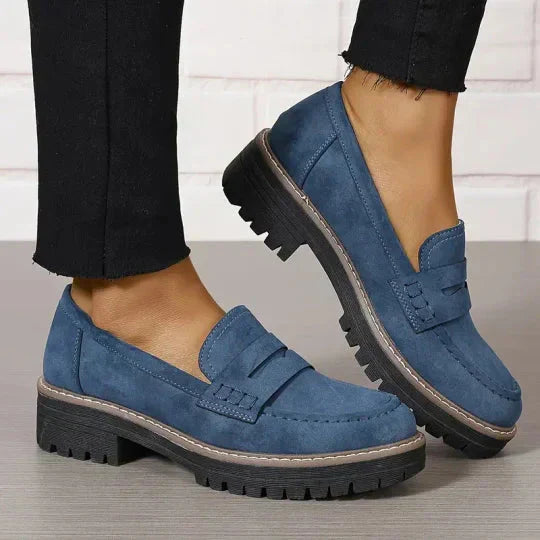 Clara - Platform Penny Loafers