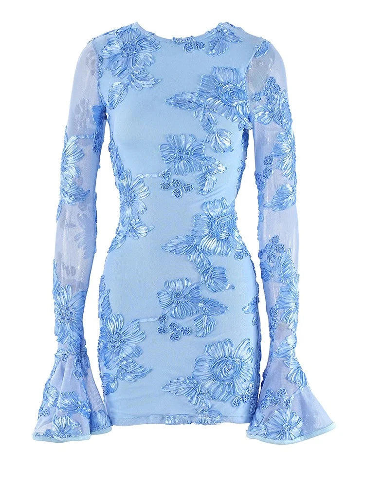 Tara - Passion Bloom Lace Mini Dress