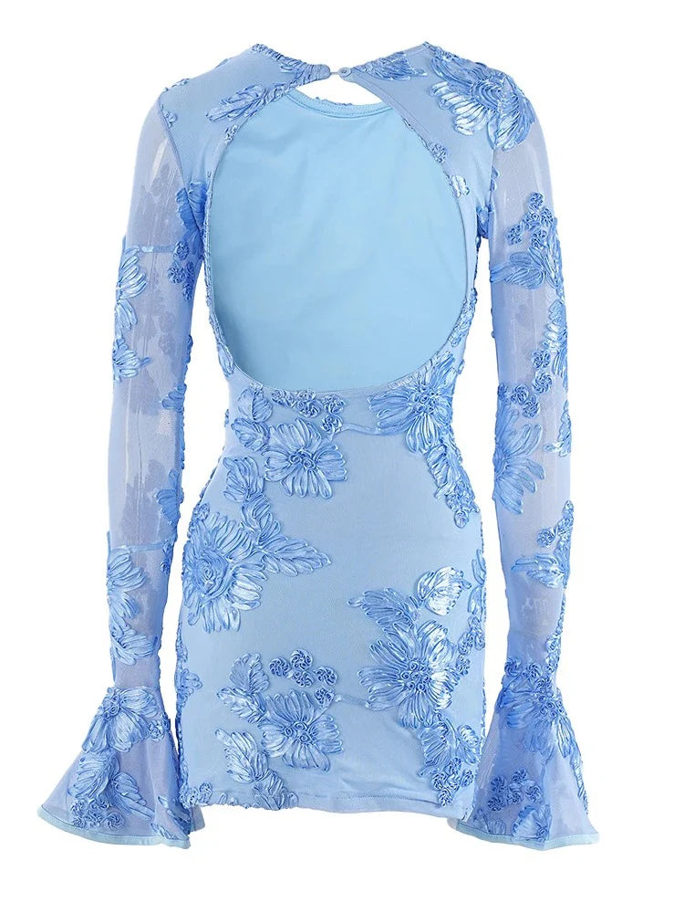 Tara - Passion Bloom Lace Mini Dress