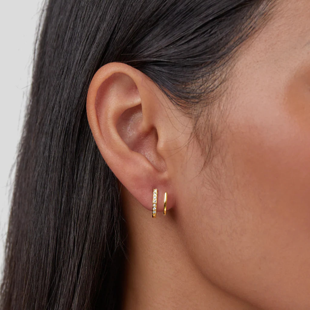 Vivian - Claw Gold & Crystal Drop Earrings