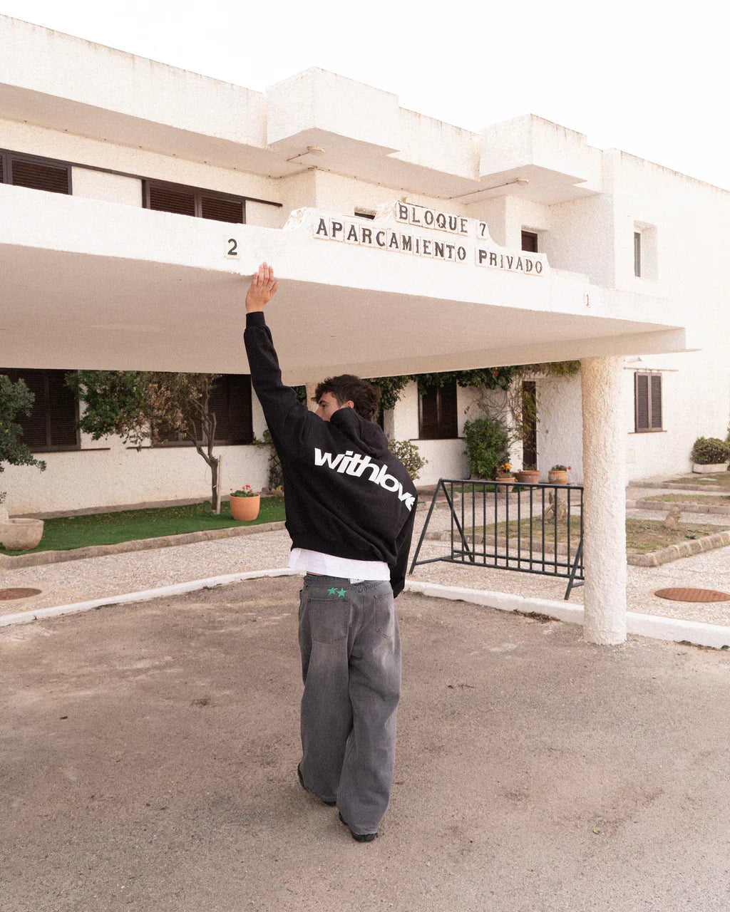 Men’s Graphic Print Hoodie - “With Love” Casual Streetwear