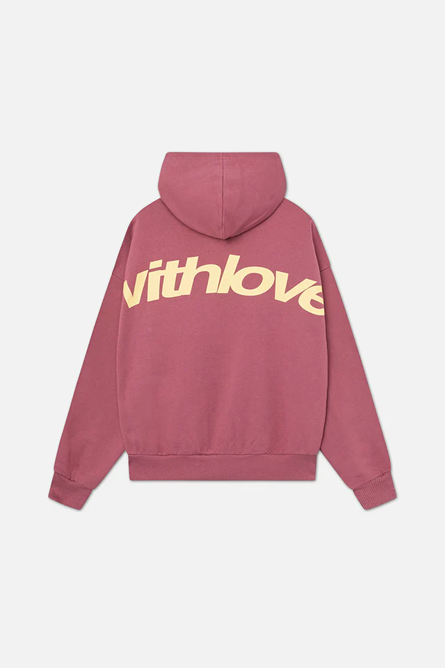 Women’s “With Love” Graphic Hoodie - Casual Streetwear Pullover
