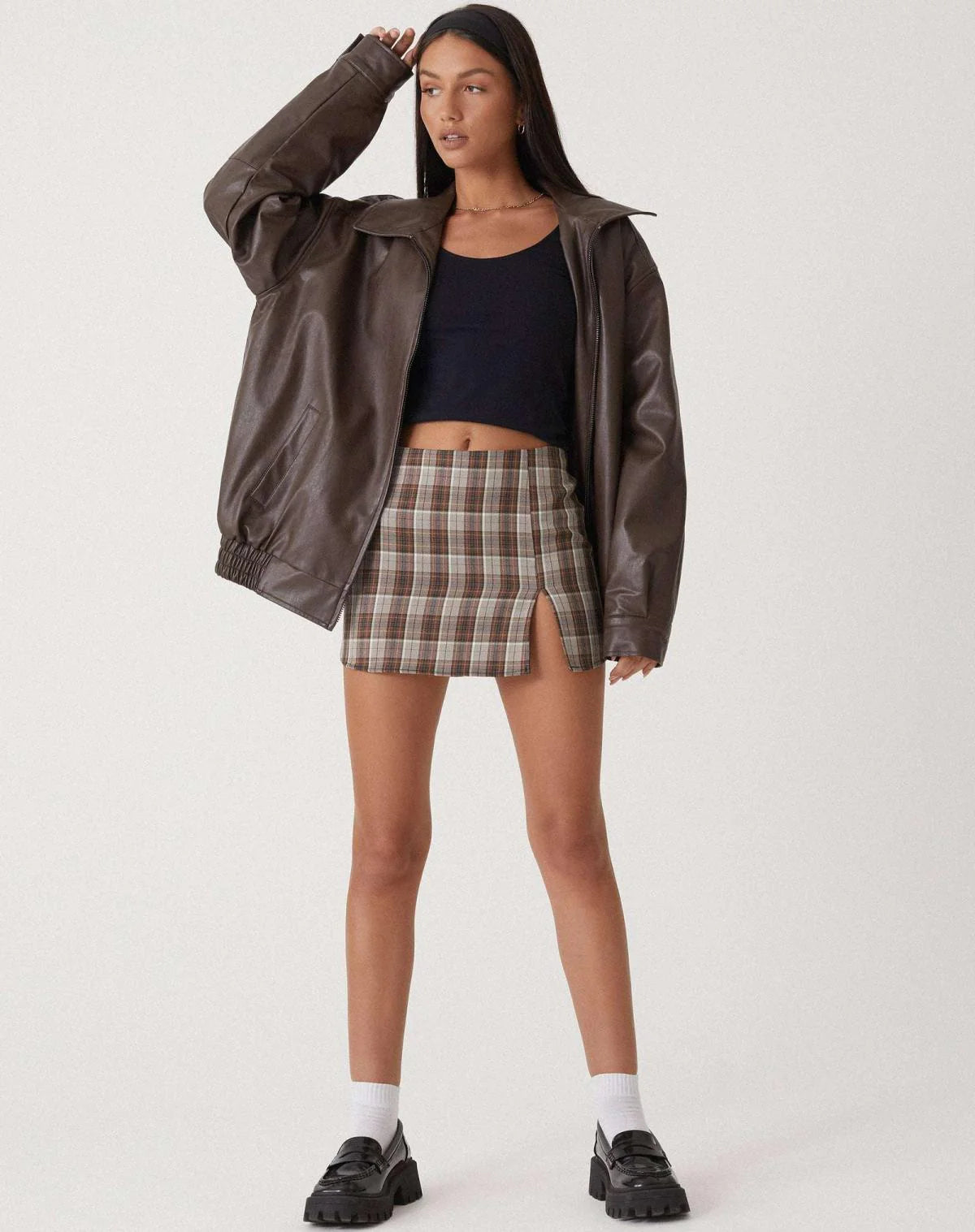 Women’s Oversized PU Jacket - Trendy Streetwear