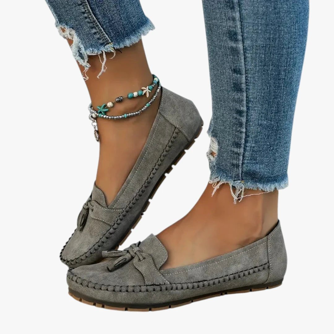 Women's Lightweight Tassel Slip-On Suede Loafers