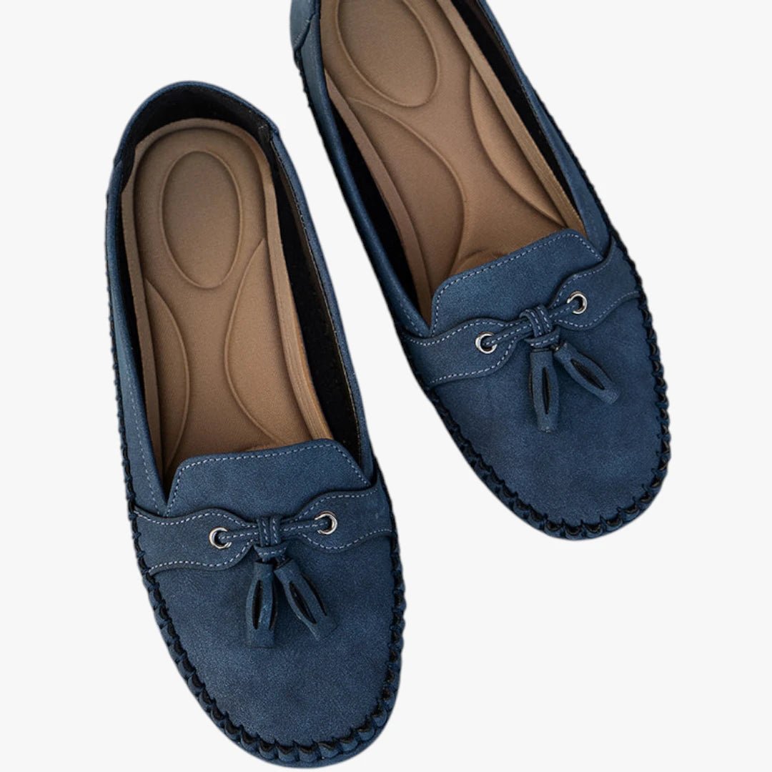 Women's Lightweight Tassel Slip-On Suede Loafers