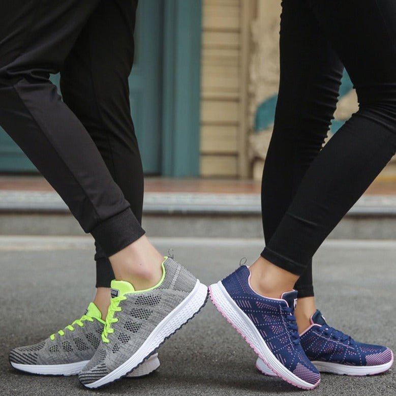 Women's Orthopedic Arch-Support Breathable Mesh Lace-Up Trainers