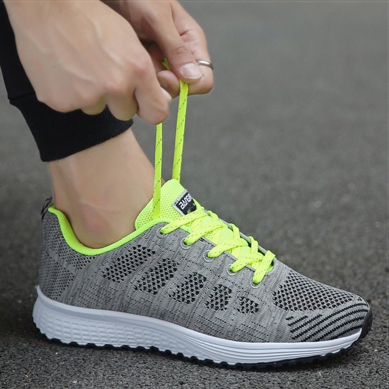 Women's Orthopedic Arch-Support Breathable Mesh Lace-Up Trainers