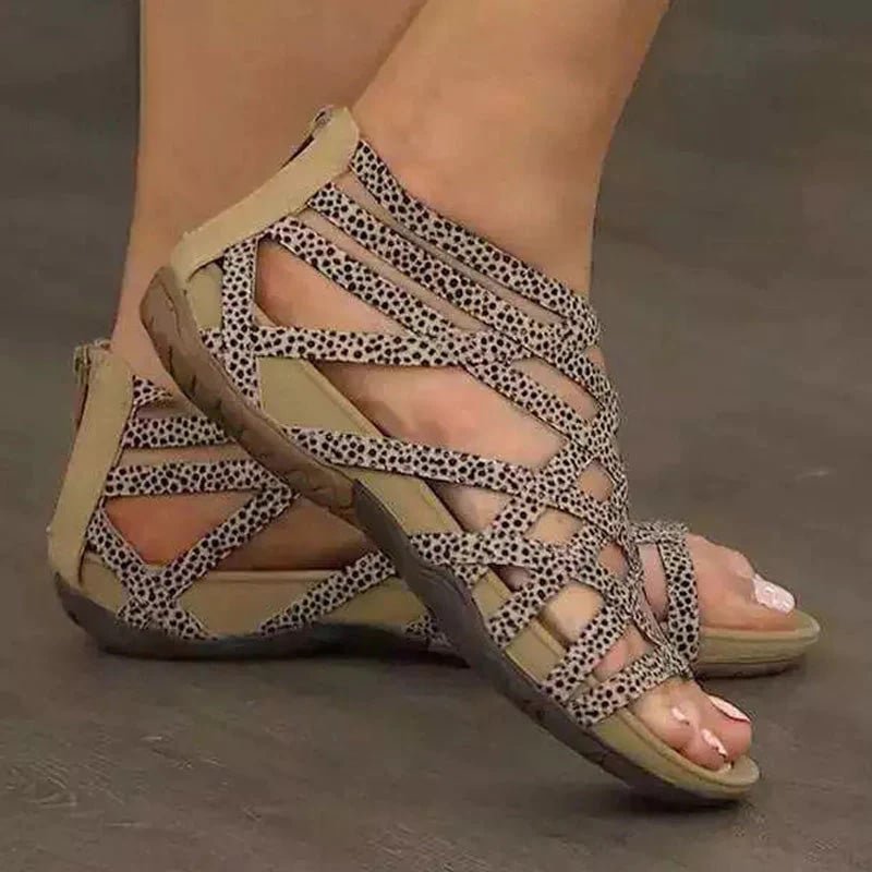 Women's Orthopedic Arch-Support Gladiator Flat Sandals