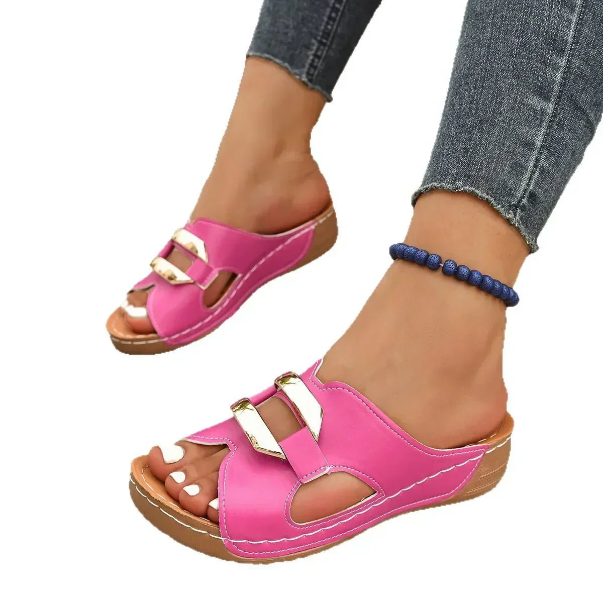 Women's Orthopedic Wedge Heel Slip-On Sandals