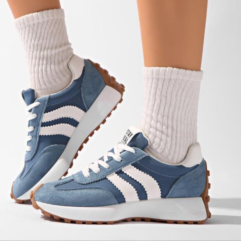 Women's Retro Platform Chunky Lace-Up Trainers